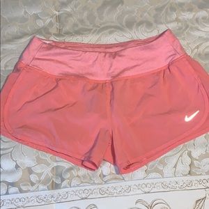 Nike running shorts in coral color size small
